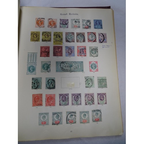 2481 - Stamps & Postal History : An album containing a quantity of assorted Victorian and later Great Brita... 