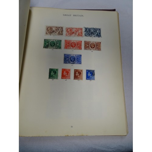 2481 - Stamps & Postal History : An album containing a quantity of assorted Victorian and later Great Brita... 