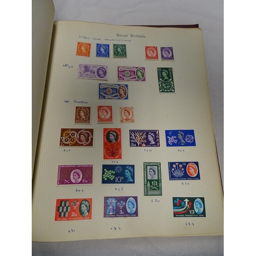 2481 - Stamps & Postal History : An album containing a quantity of assorted Victorian and later Great Brita... 