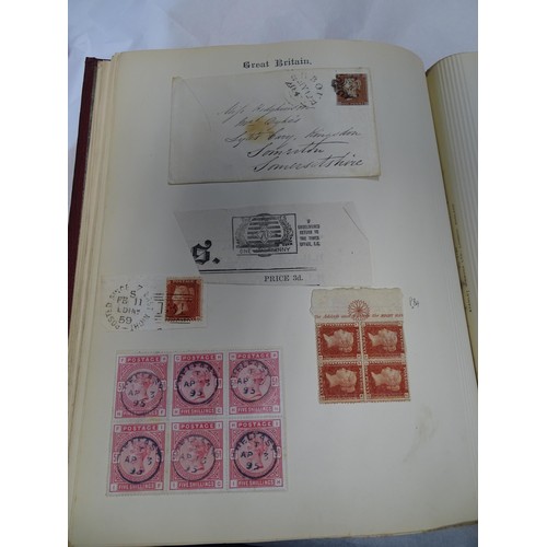 2481 - Stamps & Postal History : An album containing a quantity of assorted Victorian and later Great Brita... 