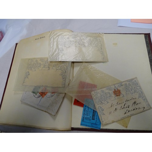 2481 - Stamps & Postal History : An album containing a quantity of assorted Victorian and later Great Brita... 