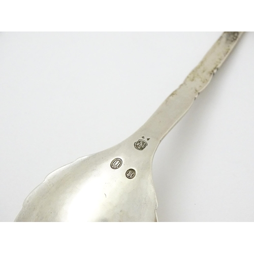 311 - Scandinavian silver : A Danish .830 silver spoon by George Jensen. Pattern no. 41. Bearing Copenhage... 