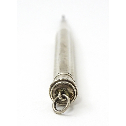 456 - A Sterling silver propelling pencil. Approx. 3 1/2