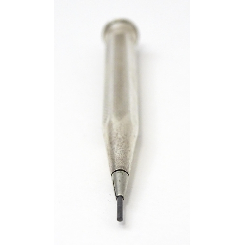 456 - A Sterling silver propelling pencil. Approx. 3 1/2