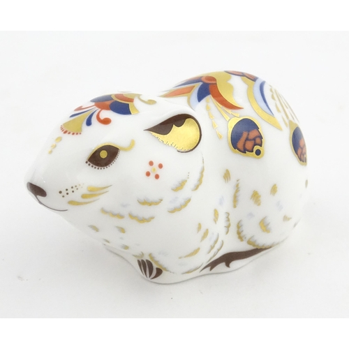 110 - A Royal Crown Derby paperweight modelled as a Bank Vole. Marked under. Boxed. Approx. 3 1/4