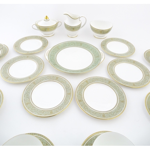 171 - A quantity of Royal Doulton tea wares in the English Renaissance pattern to include cake plate, cups... 