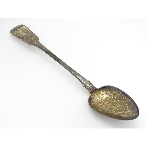 289 - A George IV silver basting / stuffing spoon. Hallmarked London 1823 maker Clement Cheese. Approx 11 ... 