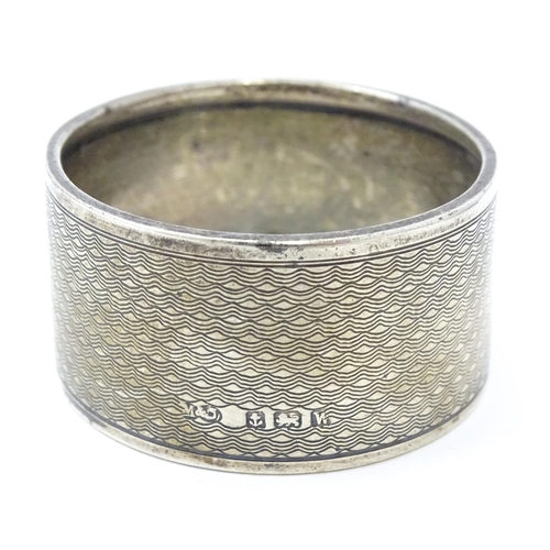 359 - Assorted items to include 3 silver napkin rings together with a silver plate napkin ring a two glass... 