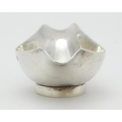 280 - A silver double spouted bowl / medicine feeder, hallmarked London 1935 with Jubilee mark, maker F & ... 