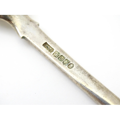 358 - A Scottish silver marrow scoop hallmarked Edinburgh 1830 maker James McKay. Approx 9