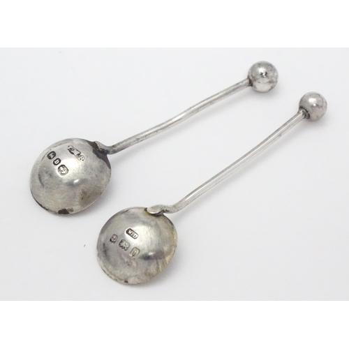 390 - A pair of Victorian silver salts of scallop shape hallmarked Birmingham 1893, maker Joseph Whitten. ... 