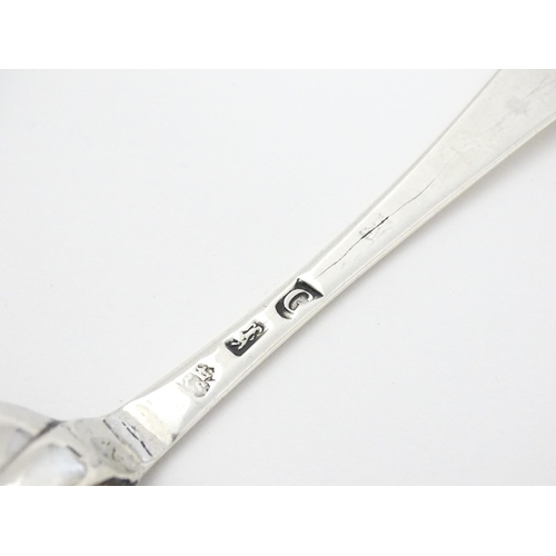 413 - A George I silver Hanoverian pattern spoon hallmarked London 1722, maker Richard Scarlett. Approx. 7... 