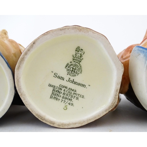 140 - A quantity of Royal Doulton items to include five character jugs comprising 'Arry, Fat Boy, Mr Pickw... 