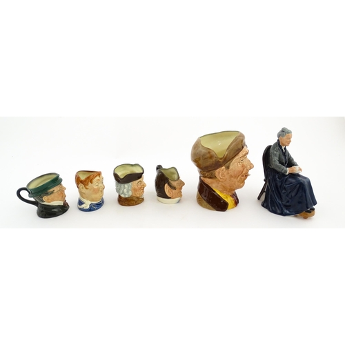 140 - A quantity of Royal Doulton items to include five character jugs comprising 'Arry, Fat Boy, Mr Pickw... 