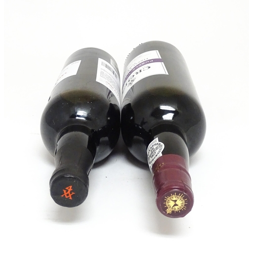 1096 - Two bottles of port, comprising a 75cl bottle of Taylor's late bottled vintae port 2017 and a 100cl ... 