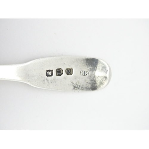 350 - A pair of Continental .800 silver teaspoons together with a silver fiddle pattern teaspoon hallmarke... 