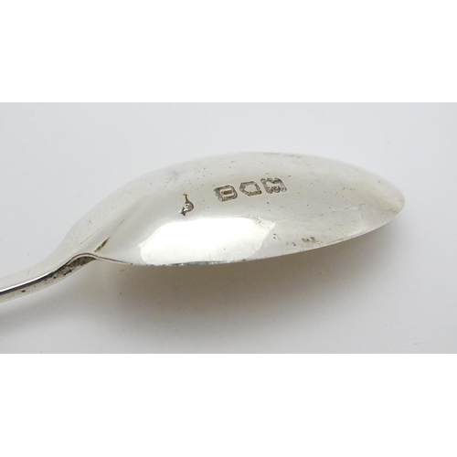 401 - Two commemorative / souvenir spoons, one with bowl engraved 1837-97 hallmarked London 1896, maker Co... 