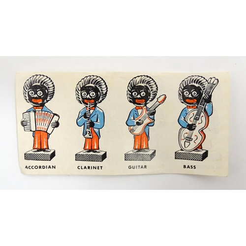 1082 - Eight ceramic hand painted Robertson jam advertising band figures comprising Saxophone, Trumpet, Dru... 