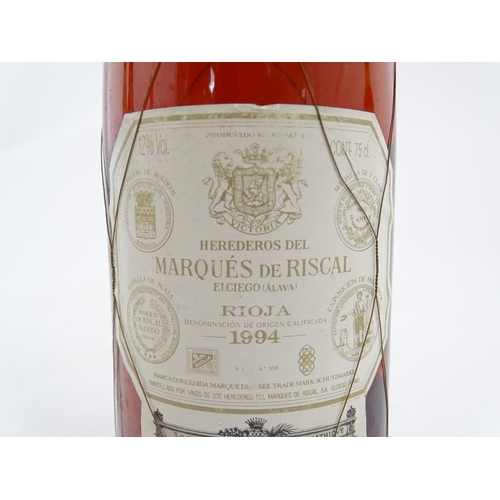 1094 - Two 75cl bottles of Heredos Del Marques de Risal El Ciego, comprising a 1994 Rosado Rioja and a 1985... 