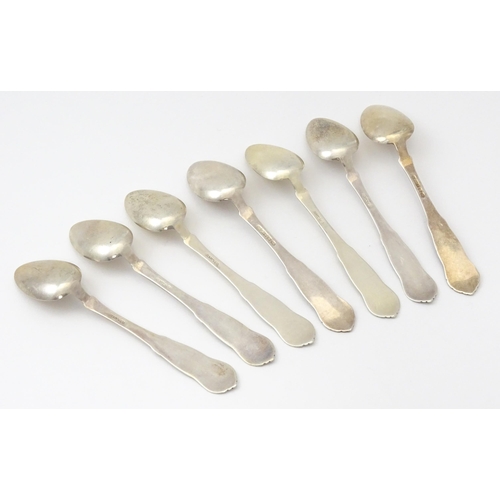 307 - Scandinavian silver : Seven .830 silver spoons by Magnus Aase of Bergen Norway. Approx 4 1/2