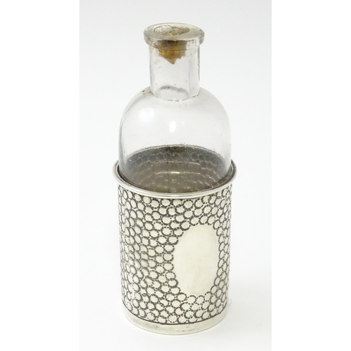 438 - A Victorian silver scent bottle sleeve hallmarked Birmingham 1898, maker Arthur Willmore Pennington.... 