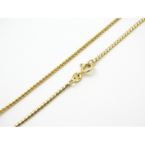 751 - A 9ct gold bracelet, approx 7 1/2