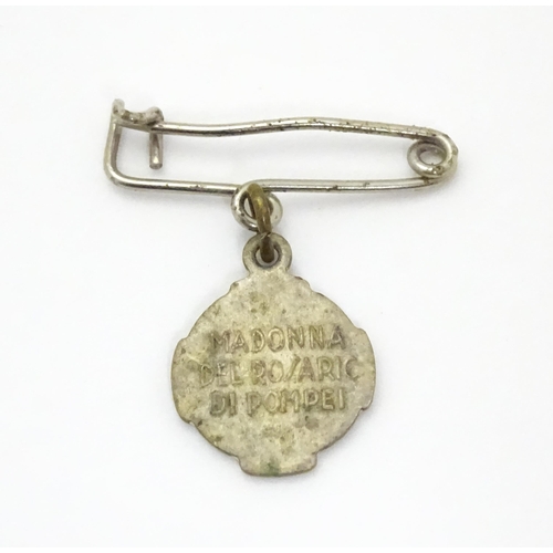 764 - A quantity of assorted brooches, pendants, earrings etc to include a Scandinavian  .830 silver penda... 