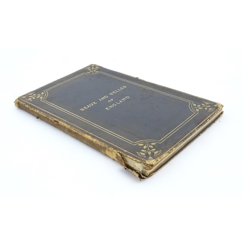 2042 - Book: Beaux and Belles of England. Grolier Society Descriptive Sample Book, c. 1894