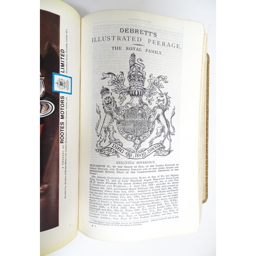 2045 - Books: Debrett's Peerage, Baronetage, Knightage and Companionage, in five volumes for the years 
195... 