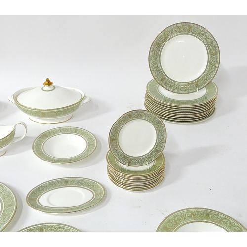 170 - A quantity of Royal Doulton dinner wares in the English Renaissance pattern to include plates, servi... 