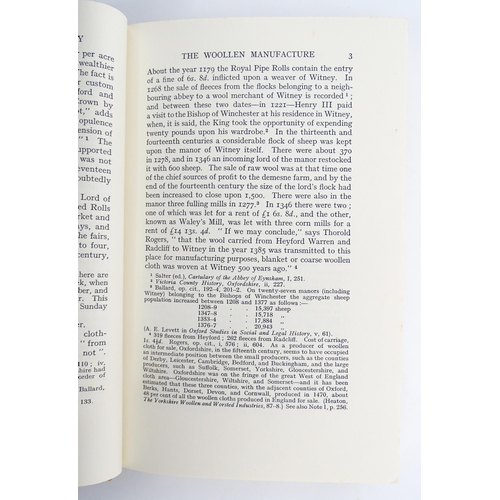 1856 - Books: The Witney Blanket Industry The Records Of The Witney Blanket Weavers, edited by Alfred Plumm... 