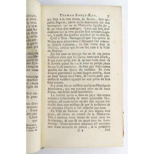 1861 - Book: Persia - L'Espion de Thamas Kouli-Kan dans les Cours de l'Europe, ou lettres et memoires de Pa... 