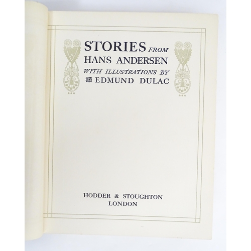 1888 - Book: Stories from Hans Anderson with illustrations by Edmund Dulac. Published by Hodder & Stoughton... 