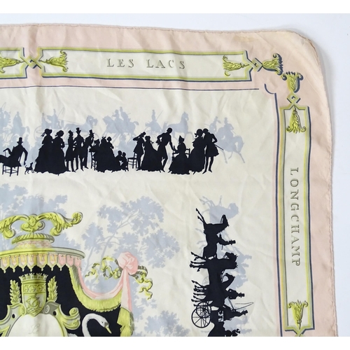 1262 - Vintage fashion / clothing: A Hermes 'Le Bois de Bologne' silk scarf designed by Hugo Grygkar circa ... 