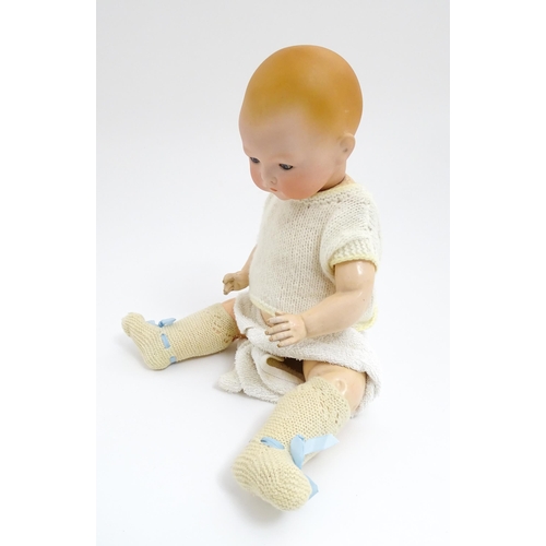 1285 - Toys: Two Armand Marseille German dolls, one with a bisque head marked 341 / 5k and a composite body... 