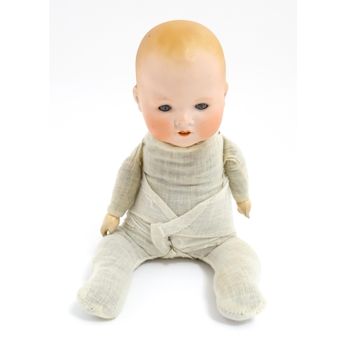 1285 - Toys: Two Armand Marseille German dolls, one with a bisque head marked 341 / 5k and a composite body... 