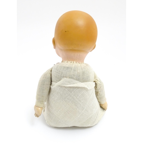 1285 - Toys: Two Armand Marseille German dolls, one with a bisque head marked 341 / 5k and a composite body... 