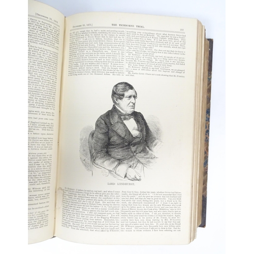 1886 - Books: The Trial at Bar of Sir Roger C. D. Tichborne, by Dr. Kenealy, in 3 volumes 1-2, 3-4 & 7-8. P... 