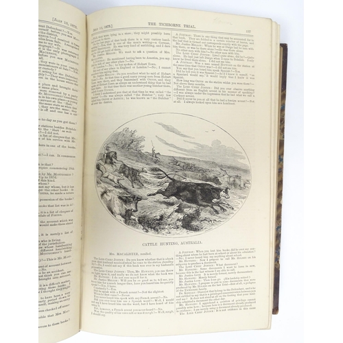 1886 - Books: The Trial at Bar of Sir Roger C. D. Tichborne, by Dr. Kenealy, in 3 volumes 1-2, 3-4 & 7-8. P... 