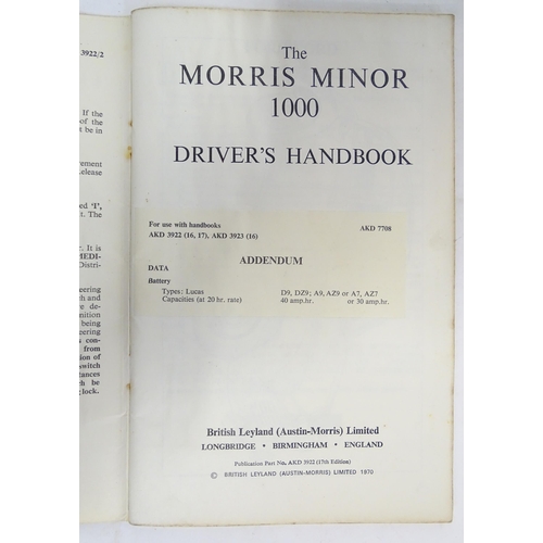 1887 - Books: A quantity of assorted 20thC car books and manuals to include Nissan 300ZX Model Z31 series s... 