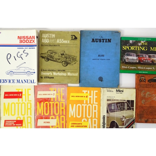 1887 - Books: A quantity of assorted 20thC car books and manuals to include Nissan 300ZX Model Z31 series s... 