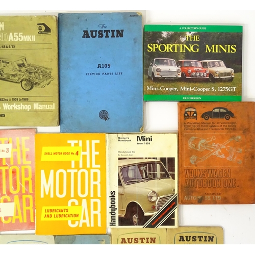 1887 - Books: A quantity of assorted 20thC car books and manuals to include Nissan 300ZX Model Z31 series s... 