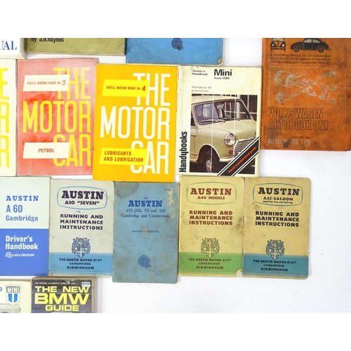 1887 - Books: A quantity of assorted 20thC car books and manuals to include Nissan 300ZX Model Z31 series s... 