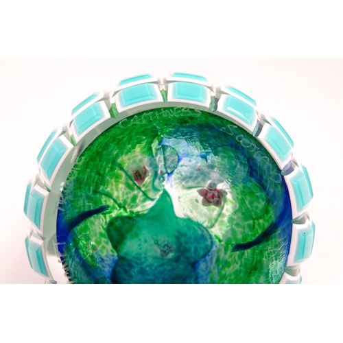 236 - Colin Terris for Caithness : A limited edition Caithness glass paperweight depicting waterlilies, si... 