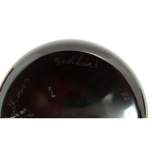 237 - William Manson for Caithness : A limited edition Caithness glass paperweight depicting scorpion and ... 