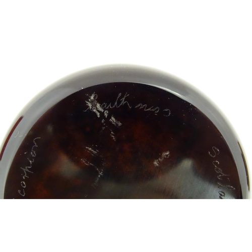 237 - William Manson for Caithness : A limited edition Caithness glass paperweight depicting scorpion and ... 