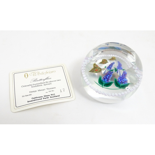 238 - Margot Thomson for Caithness Whitefriars Collection : A limited edition Caithness glass paperweight ... 