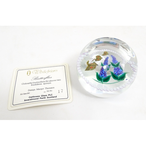 238 - Margot Thomson for Caithness Whitefriars Collection : A limited edition Caithness glass paperweight ... 