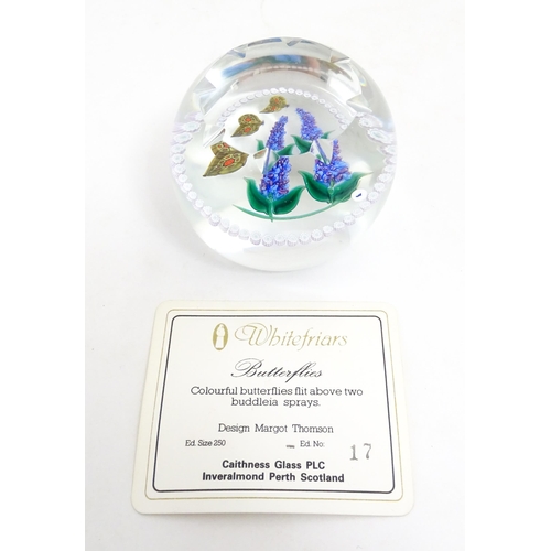 238 - Margot Thomson for Caithness Whitefriars Collection : A limited edition Caithness glass paperweight ... 