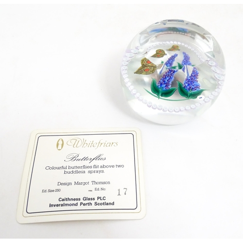 238 - Margot Thomson for Caithness Whitefriars Collection : A limited edition Caithness glass paperweight ... 